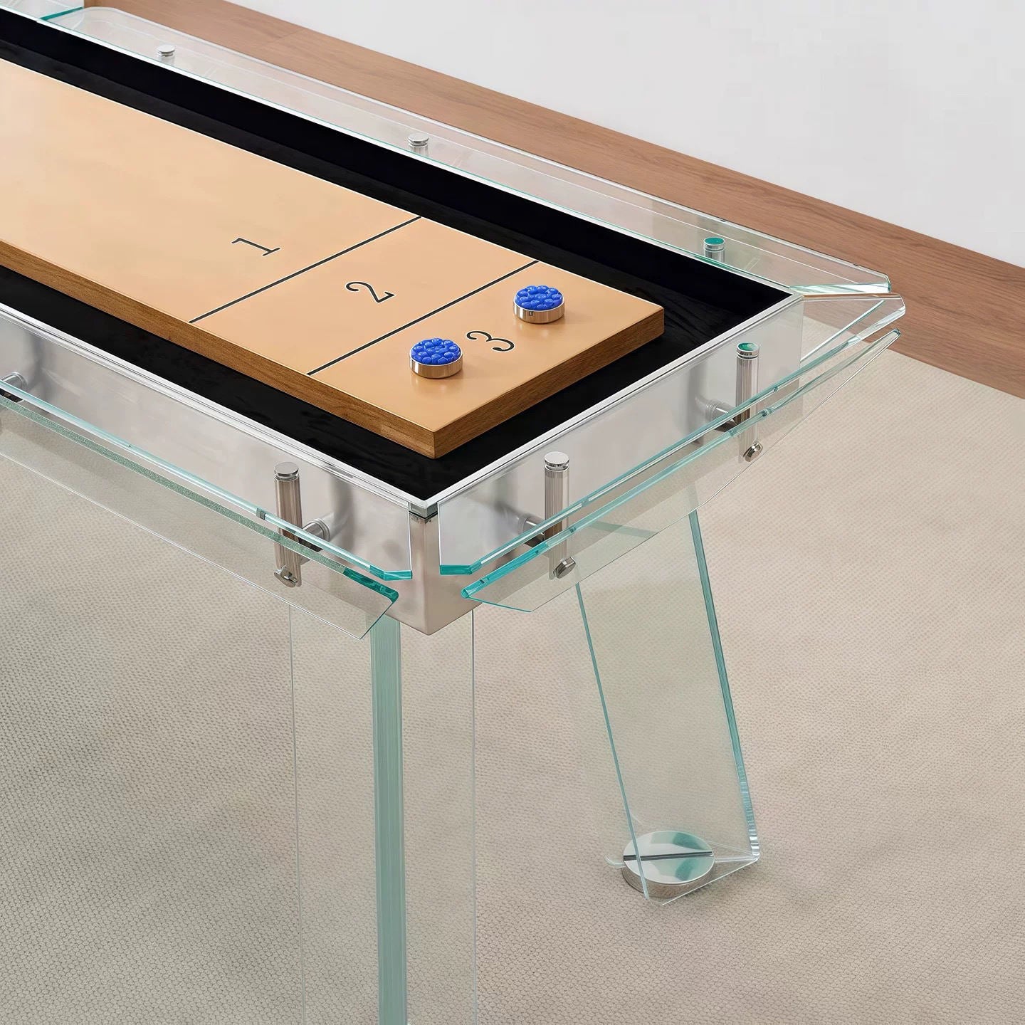 Glass Shuffleboard Table 9 Ft – Blackwell Aura™
