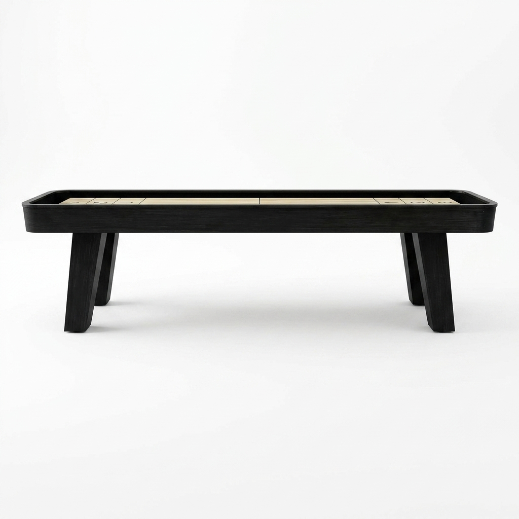 Modern Black Shuffleboard Table 9 Ft – Blackwell Forge™