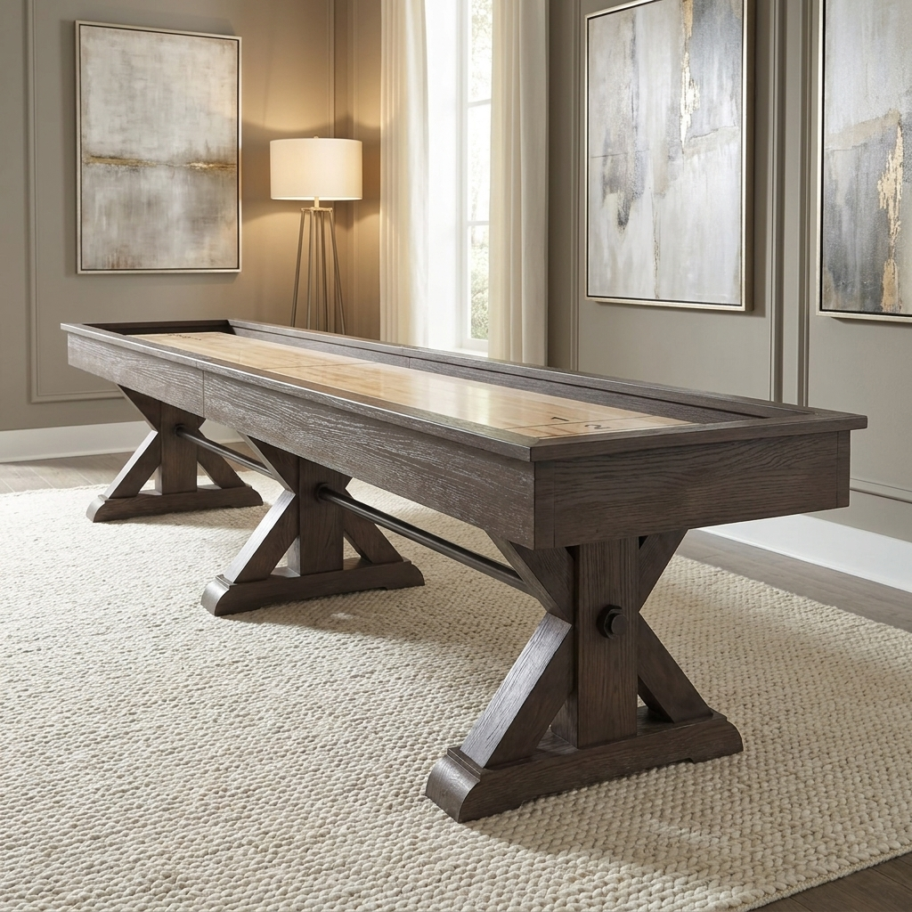 Solid Wood Shuffleboard Table 9 Ft – Blackwell Heritage™