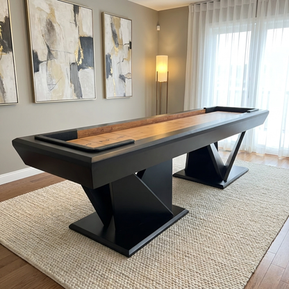Luxury Walnut Shuffleboard Table 9 Ft – Blackwell Monarc™
