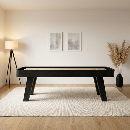 Modern Black Shuffleboard Table 9 Ft – Blackwell Forge™